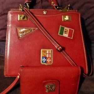 Genuine Leather Pratesi Handbag and matching Wallet!